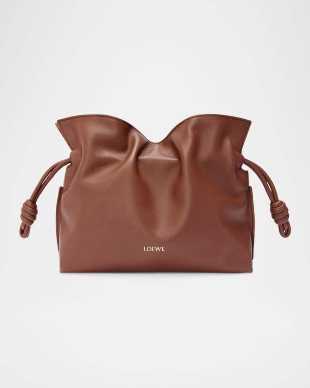 x Suna Fujita Flamenco Mini Hamster Clutch Bag in Leather